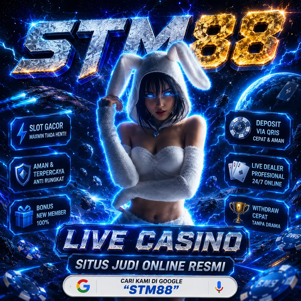STM88 🏆 Situs Live Casino Link Bandar Judi Online Resmi Terbaik di Indonesia!